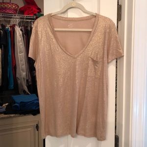 Metallic J Crew Linen Shirt